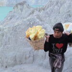 Ijen sulfur mining