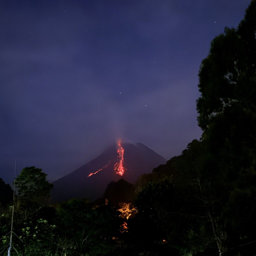 Merapi lava view