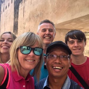 Happy family from Spain