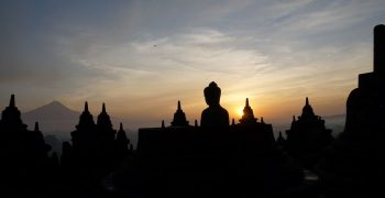 Sunrise from Borobudur