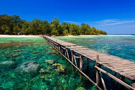 A bridge in Karimunjawa island